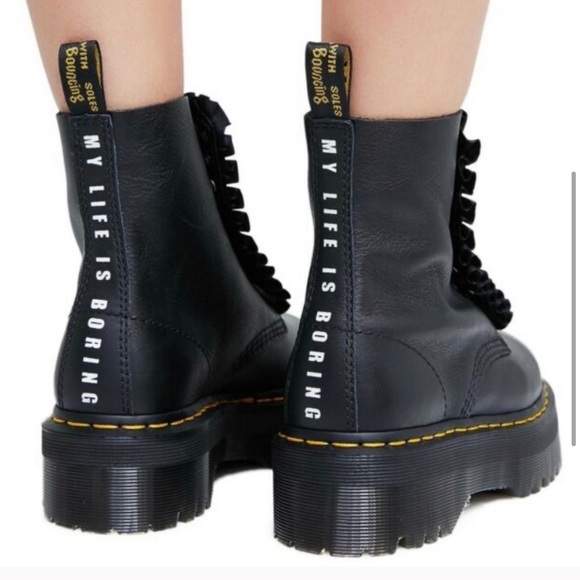 lazy oaf doc martens jungle boot